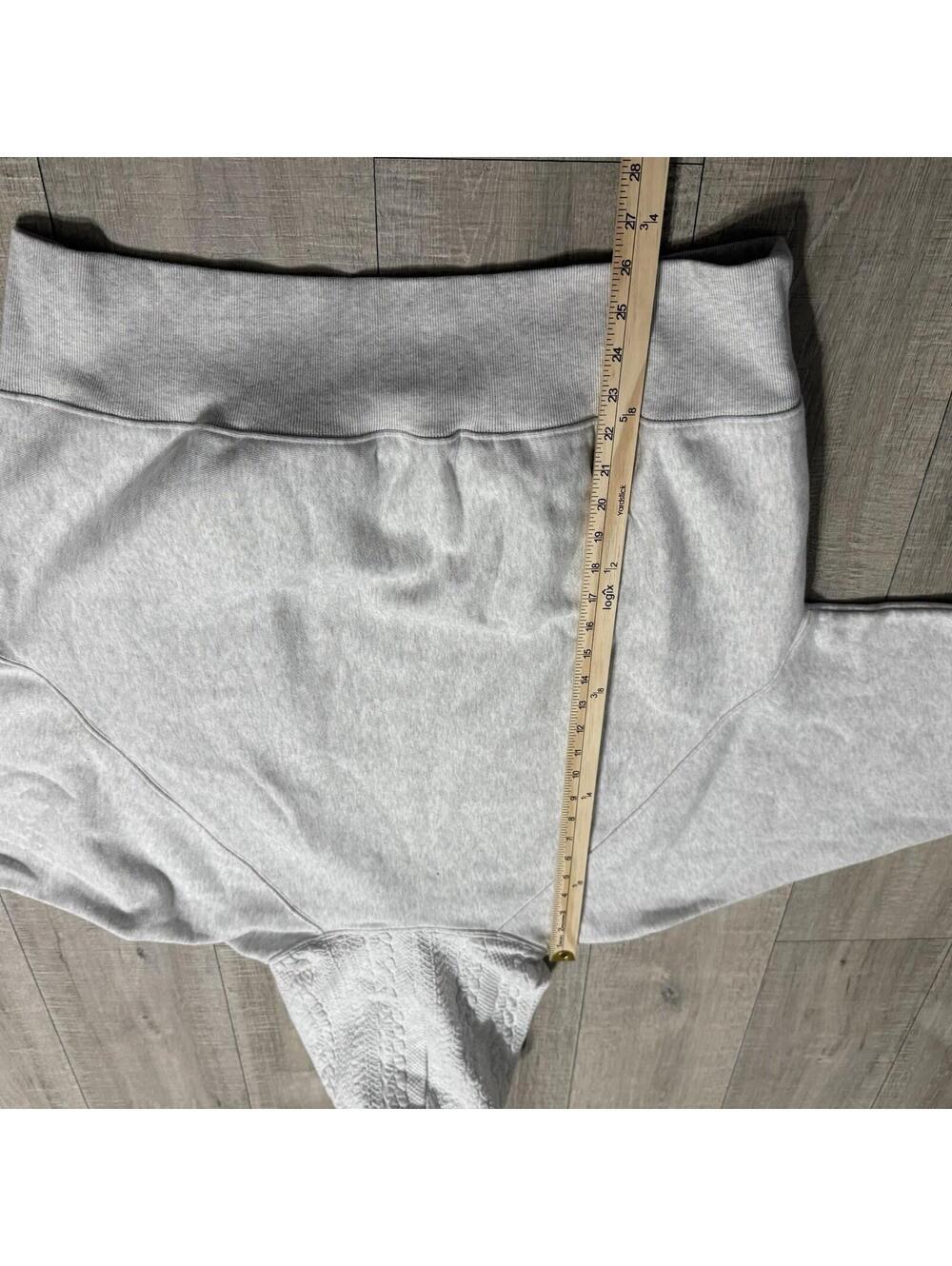 Champion Reverse Weave Hoodie Cable Knit Textured Gray W0164 Women Size XL - Picture 9 of 12